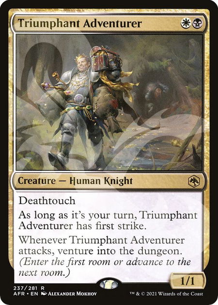 Triumphant Adventurer - AFR Ampersand Promos Magic: The Gathering trading card