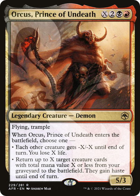 Orcus, Prince of Undeath - AFR Ampersand Promos Magic: The Gathering trading card