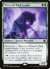 Werewolf Pack Leader - AFR Ampersand Promos (AFR&) #211a - Rare Magic: The Gathering Trading Card
