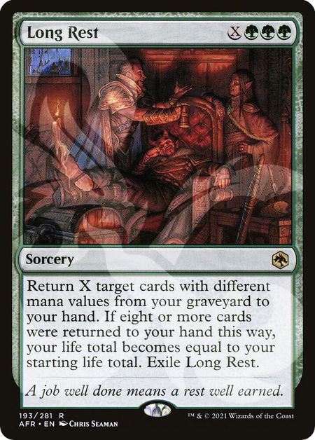 Long Rest - AFR Ampersand Promos Magic: The Gathering trading card