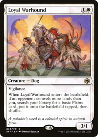 Loyal Warhound - AFR Ampersand Promos (AFR&) #23a - Rare Magic: The Gathering Trading Card