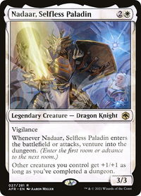 Nadaar, Selfless Paladin - AFR Ampersand Promos (AFR&) #27a - Rare Magic: The Gathering Trading Card
