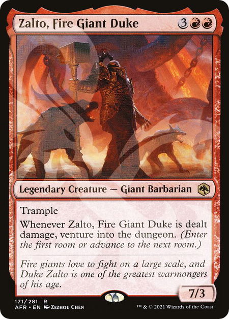 Zalto, Fire Giant Duke - AFR Ampersand Promos Magic: The Gathering trading card