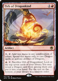 Orb of Dragonkind - AFR Ampersand Promos (AFR&) #157a - Rare Magic: The Gathering Trading Card