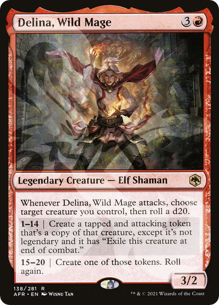 Delina, Wild Mage - AFR Ampersand Promos Magic: The Gathering trading card