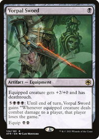 Vorpal Sword - AFR Ampersand Promos (AFR&) #124a - Rare Magic: The Gathering Trading Card