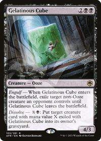 Gelatinous Cube - AFR Ampersand Promos (AFR&) #105a - Rare Magic: The Gathering Trading Card