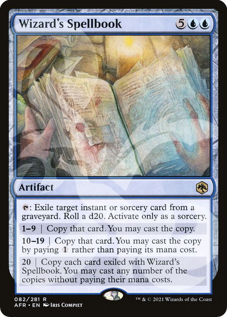 Wizard's Spellbook - AFR Ampersand Promos Magic: The Gathering trading card