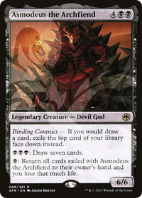 Asmodeus the Archfiend - AFR Ampersand Promos (AFR&) #88a - Rare Magic: The Gathering Trading Card