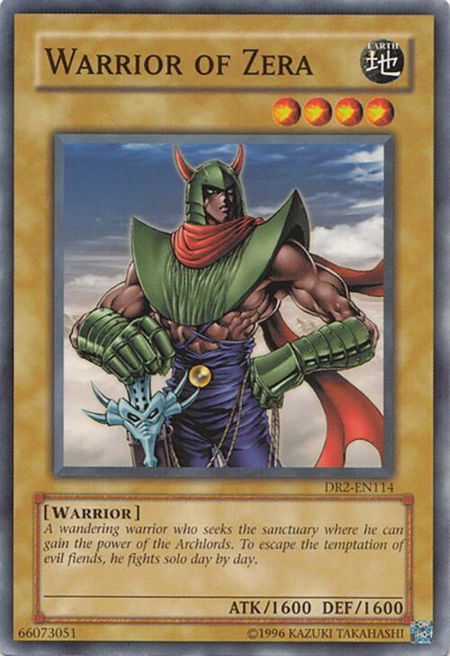 Warrior of Zera - Dark Revelation Volume 2 YuGiOh trading card