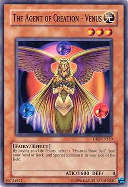 The Agent of Creation - Venus - Dark Revelation Volume 2 YuGiOh trading card