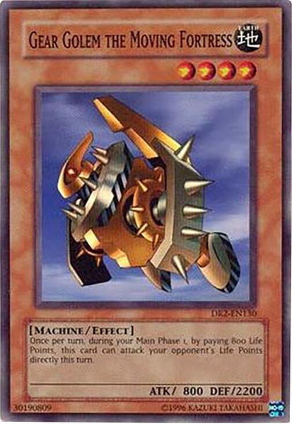 Gear Golem the Moving Fortress trading card from Dark Revelation Volume 2 Gear Golem the Moving Fortress - Dark Revelation Volume 2 YuGiOh trading card