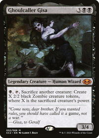 Ghoulcaller Gisa - Commander Collection: Black (CC2) #2 - Mythic Magic: The Gathering Trading Card