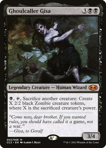 Ghoulcaller Gisa - Commander Collection: Black Magic: The Gathering trading card