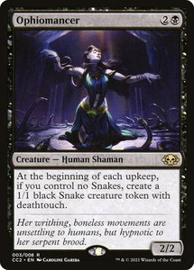 Ophiomancer - Commander Collection: Black (CC2) #3 - Rare Magic: The Gathering Trading Card