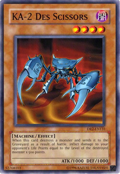 KA-2 Des Scissors trading card from Dark Revelation Volume 2 KA-2 Des Scissors - Dark Revelation Volume 2 YuGiOh trading card
