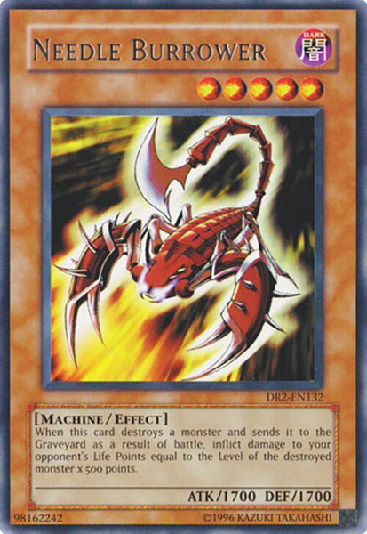 Needle Burrower trading card from Dark Revelation Volume 2 Needle Burrower - Dark Revelation Volume 2 YuGiOh trading card