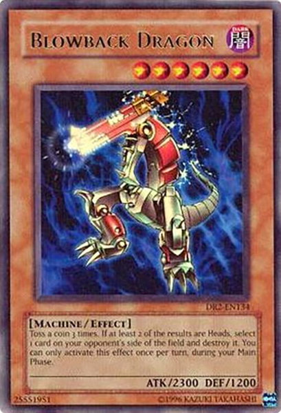 Blowback Dragon trading card from Dark Revelation Volume 2 Blowback Dragon - Dark Revelation Volume 2 YuGiOh trading card