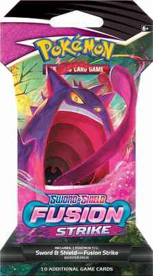 Fusion Strike Sleeved Booster Pack trading card from SWSH08: Fusion Strike Fusion Strike Sleeved Booster Pack - SWSH08: Fusion Strike Pokémon trading card