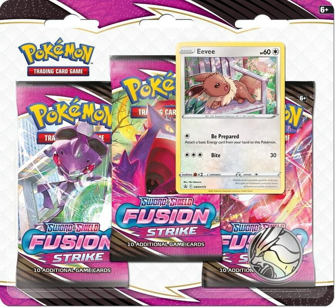 Fusion Strike 3 Pack Blister [Eevee] - SWSH08: Fusion Strike Pokémon trading card