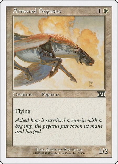 Armored Pegasus - Classic Sixth Edition Magic: The Gathering trading card
