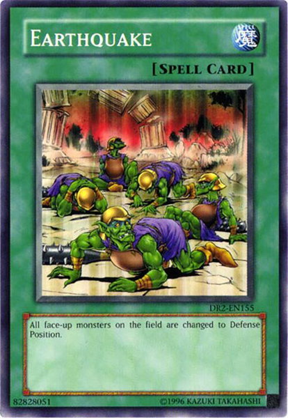Earthquake trading card from Dark Revelation Volume 2 Earthquake - Dark Revelation Volume 2 YuGiOh trading card