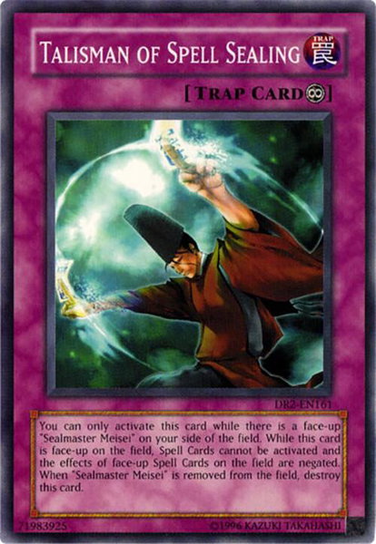 Talisman of Spell Sealing trading card from Dark Revelation Volume 2 Talisman of Spell Sealing - Dark Revelation Volume 2 YuGiOh trading card