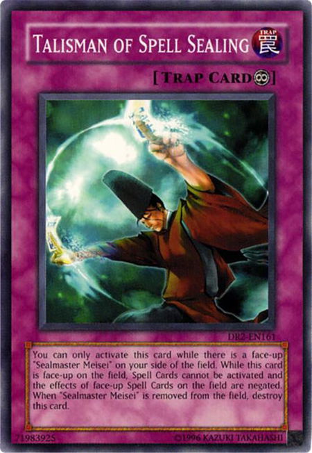 Talisman of Spell Sealing - Dark Revelation Volume 2 YuGiOh trading card