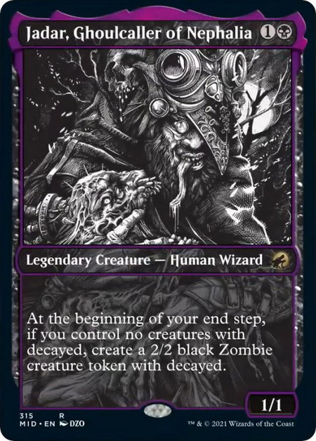 Jadar, Ghoulcaller of Nephalia (Showcase) - Innistrad: Midnight Hunt Magic: The Gathering trading card