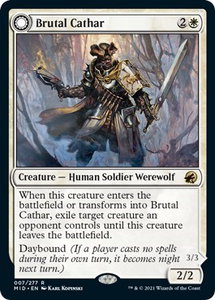 Brutal Cathar - Innistrad: Midnight Hunt (MID) #7 - Rare Magic: The Gathering Trading Card