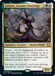 Leinore, Autumn Sovereign - Commander: Innistrad: Midnight Hunt (MIC) #1 - Mythic Rare Magic: The Gathering Trading Card