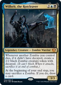 Wilhelt, the Rotcleaver - Commander: Innistrad: Midnight Hunt (MIC) #2 - Mythic Magic: The Gathering Trading Card