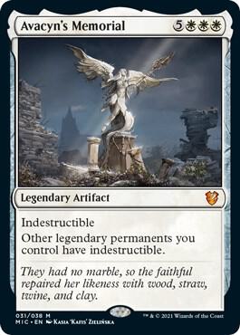 Avacyn's Memorial trading card from Commander: Innistrad: Midnight Hunt Avacyn's Memorial - Commander: Innistrad: Midnight Hunt Magic: The Gathering trading card