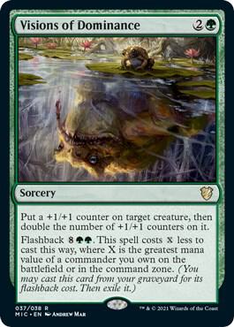 Visions of Dominance - Commander: Innistrad: Midnight Hunt Magic: The Gathering trading card