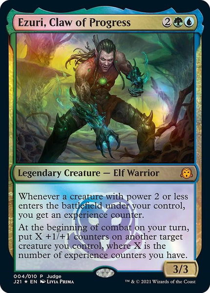 Ezuri, Claw of Progress trading card from Judge Promos Ezuri, Claw of Progress - Judge Promos Magic: The Gathering trading card