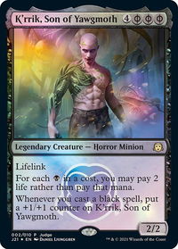 K'rrik, Son of Yawgmoth - Judge Promos (JDG) #2 - Promo Magic: The Gathering Trading Card
