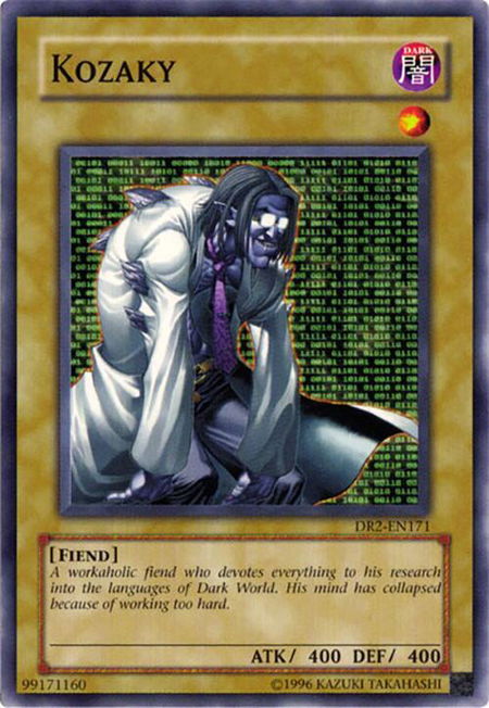 Kozaky - Dark Revelation Volume 2 YuGiOh trading card