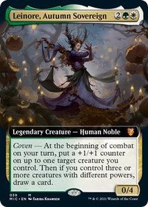 Leinore, Autumn Sovereign (Extended Art) - Commander: Innistrad: Midnight Hunt (MIC) #39 - Mythic Rare Magic: The Gathering Trading Card