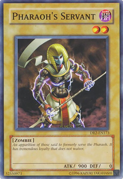 Pharaoh's Servant trading card from Dark Revelation Volume 2 Pharaoh's Servant - Dark Revelation Volume 2 YuGiOh trading card