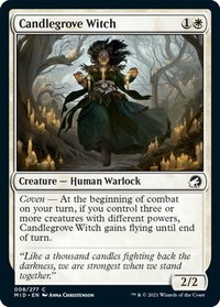 Candlegrove Witch - Innistrad: Midnight Hunt (MID) #8 - Common Magic: The Gathering Trading Card