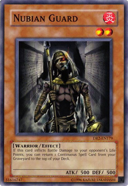 Nubian Guard trading card from Dark Revelation Volume 2 Nubian Guard - Dark Revelation Volume 2 YuGiOh trading card