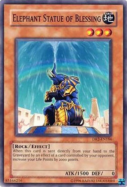 Elephant Statue of Blessing trading card from Dark Revelation Volume 2 Elephant Statue of Blessing - Dark Revelation Volume 2 YuGiOh trading card