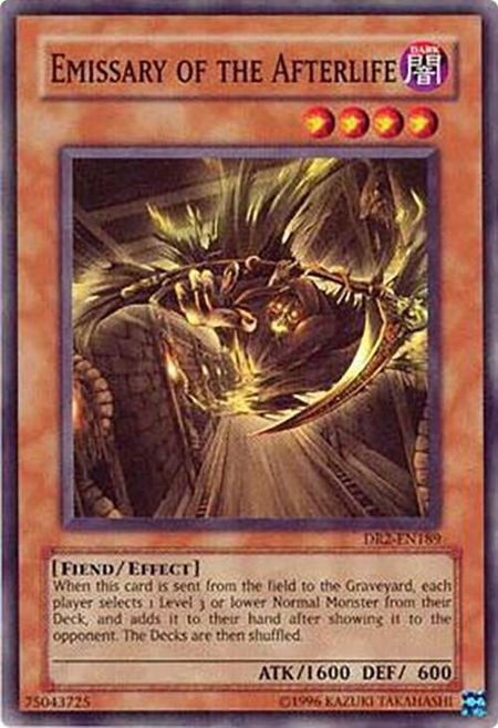Emissary of the Afterlife - Dark Revelation Volume 2 YuGiOh trading card