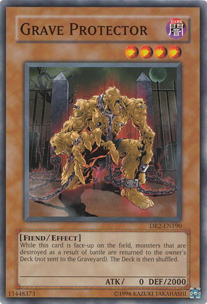 Grave Protector trading card from Dark Revelation Volume 2 Grave Protector - Dark Revelation Volume 2 YuGiOh trading card