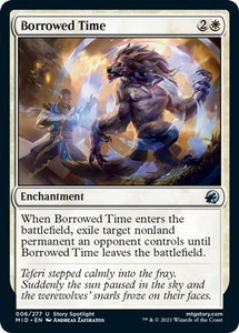 Borrowed Time - Innistrad: Midnight Hunt (MID) #6 - Uncommon Magic: The Gathering Trading Card