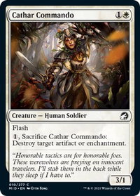 Cathar Commando - Innistrad: Midnight Hunt (MID) #10 - Common Magic: The Gathering Trading Card