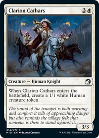 Clarion Cathars - Innistrad: Midnight Hunt (MID) #14 - Common Magic: The Gathering Trading Card