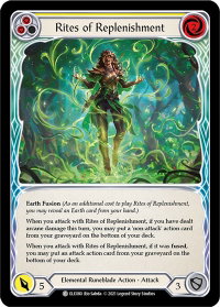 Rites of Replenishment (Yellow) - Tales of Aria (ELE) #ELE080 - Common Flesh and Blood Trading Card