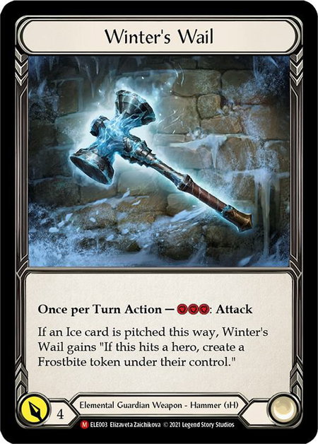 Winter's Wail - Tales of Aria Flesh and Blood trading card
