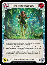 Rites of Replenishment (Blue) - Tales of Aria (ELE) #ELE081 - Common Flesh and Blood Trading Card